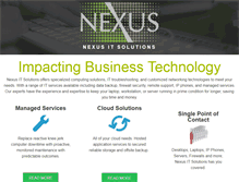 Tablet Screenshot of nexusitsolutions.com